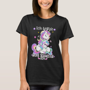 Camiseta Niños Unicornio Gran Hermana Hermana Baby Shower U