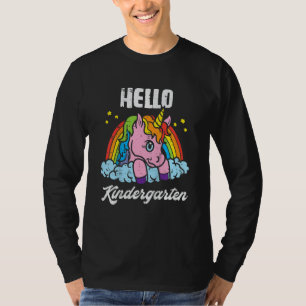 Camiseta Niños Unicornio Hola Jardín de Infancia Lindo Prim