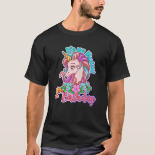 Camiseta Niños Unicornio Magnífico Chica de Caballos