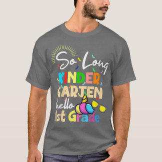 Camiseta Niños Unicornio So Long Kindergarten Hola primer g