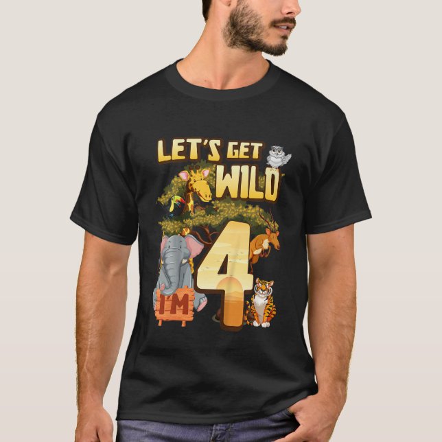 Camiseta Niños vamos a ser salvajes, soy un animal de Safar (Anverso)