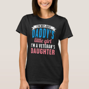 Camiseta Niños veteranos Chicas de familia militar Soy un v