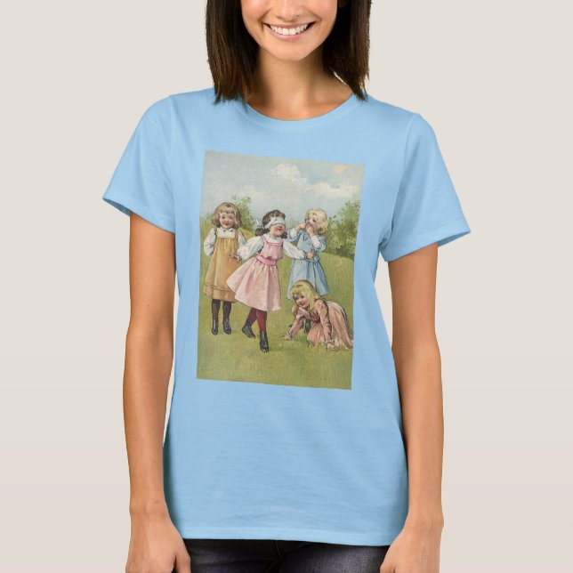 Camiseta Niños victorianos de época juegan al blasfemo de c (Anverso)