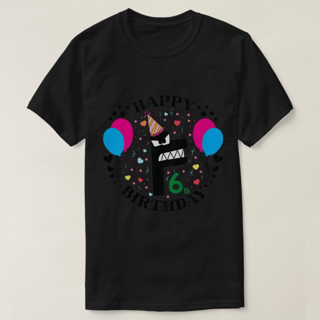 Camiseta Niños Villain Alphabet Lore de 6 años de edad 6º n (Diseño del anverso)