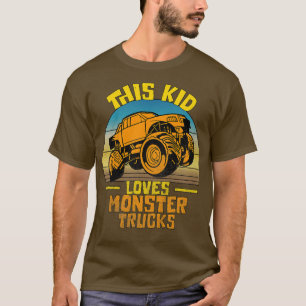 Camiseta Niños Vintage A Este Niño Le Encantan Los Camiones