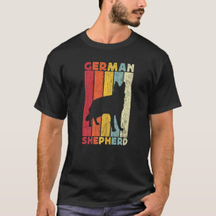 Camiseta Niños Vintage Pastor Alemán Para Hombres Niños Ret