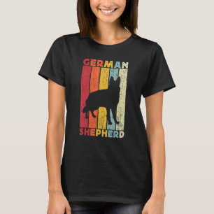 Camiseta Niños Vintage Pastor Alemán Para Hombres Niños Ret