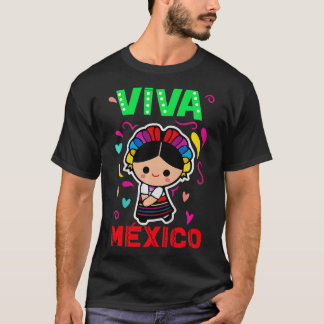 Camiseta Niños Vivan México Niña Mexicana Bebé Latina Españ