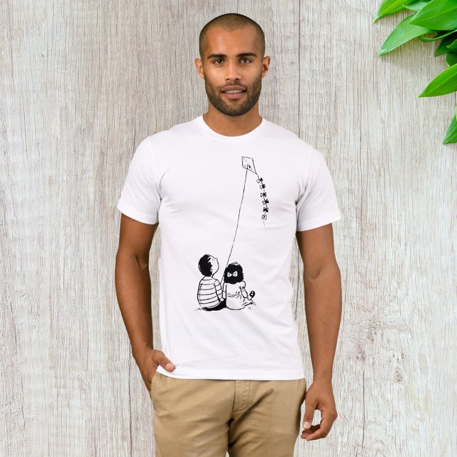 Camiseta Niños Volando Cometa Silueta (Subido por el creador)