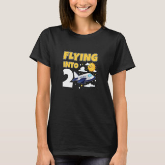 Camiseta Niños Volando En El Piloto De 2 Años 2B