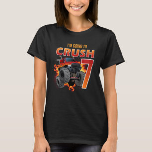 Camiseta Niños, voy a aplastar el hecho de tener 7 años