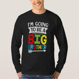 Camiseta Niños, voy a ser hermano de un niño y niño pequeño