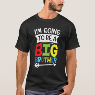 Camiseta Niños, voy a ser hermano de un niño y niño pequeño