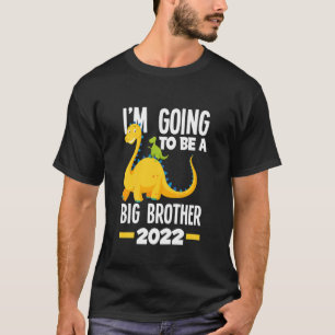 Camiseta Niños, voy a ser un gran hermano dinosaurio 2022