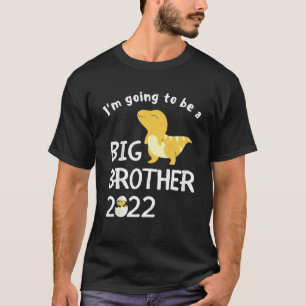 Camiseta Niños Voy a ser un gran hermano dinosaurio 2022 P