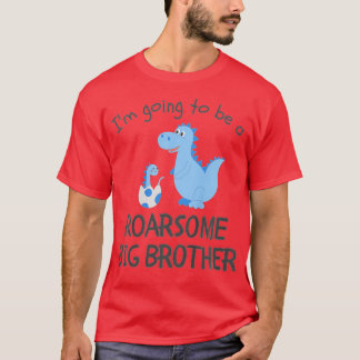 Camiseta Niños, voy a ser un hermano grande y extraño Dinos