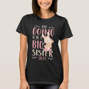 Camiseta Niños, voy a ser una hermana grande 2023 Embarazo