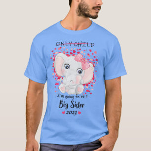 Camiseta Niños, voy a ser una hermana grande 2023 Embarazo