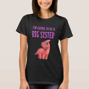 Camiseta Niños, voy a ser una hermana grande, chicos, Dinos