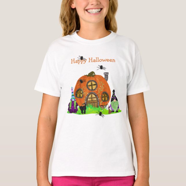 Camiseta Niños Whimsical Gnomes Halloween (Anverso)
