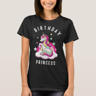 Camiseta Niños y adultos Chicas de la Princesa de Cumpleaño