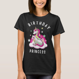 Camiseta Niños y adultos Chicas de la Princesa de Cumpleaño