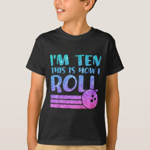 Camiseta Niños y Chicas del décimo aniversario de regalo de