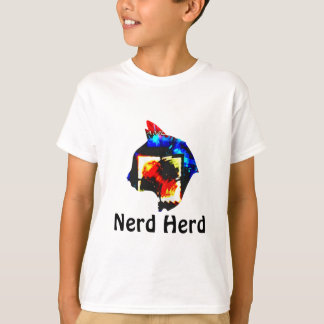 Camiseta Niños y Chicas Nerd Camisas Herd