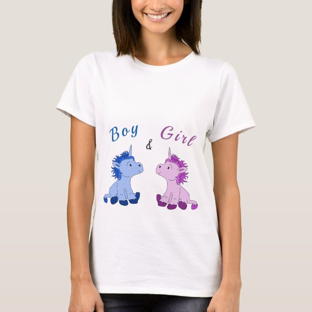 Camiseta Niños y Chicas unicornios (Anverso)