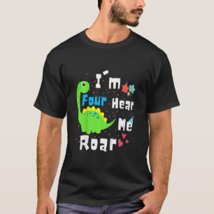 Camiseta Niños, yo soy cuatro años, me oigo hablar de los d