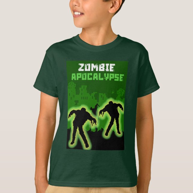 Camiseta Niños zombis apocalípticos (Anverso)