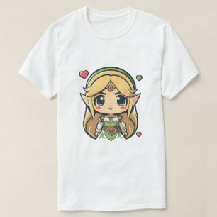 Camiseta Nintendo Leyenda de Zelda Princesa Zelda Chibi
