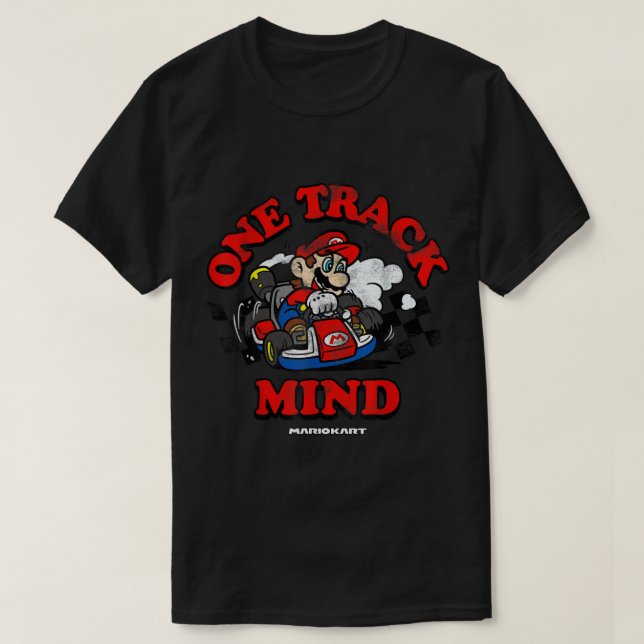Camiseta Nintendo Mario Kart One Track Mind Graphic (Diseño del anverso)