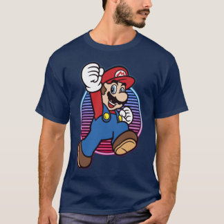 Camiseta Nintendo Super Mario Salto de Poder Neon Héroe div