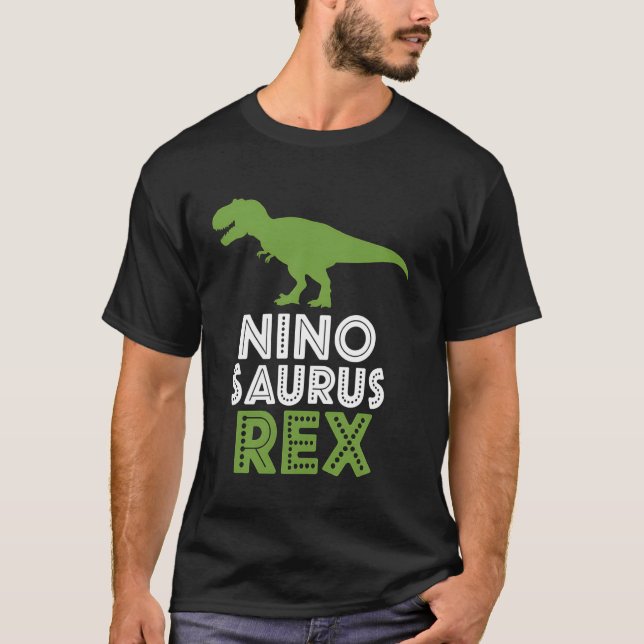 Camiseta Nio Saurus Rex Curiosos Dinosaurios Boys (Anverso)