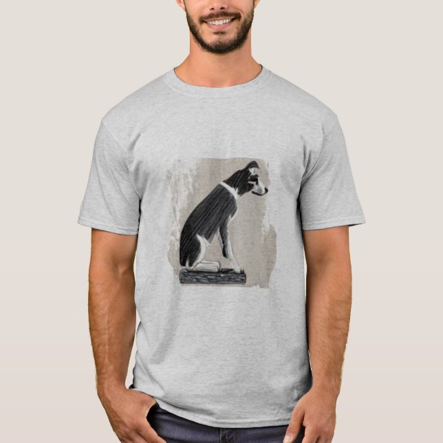 Camiseta Nipper, El Arte De Esbozo De Perros De RCA (Anverso)