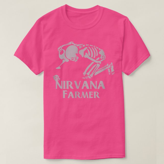 Camiseta nirvana Skeleton Farmer  (Diseño del anverso)