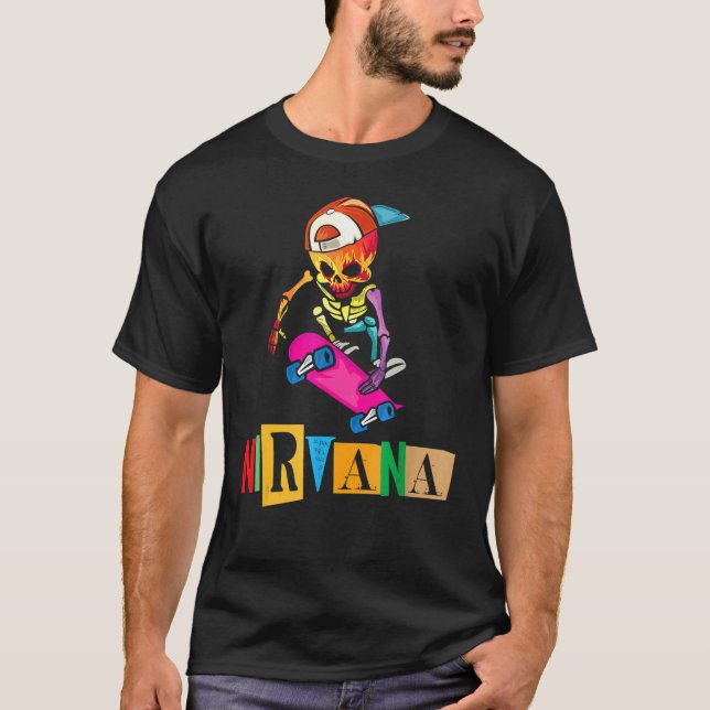 Camiseta Nirvana Skelton (Anverso)