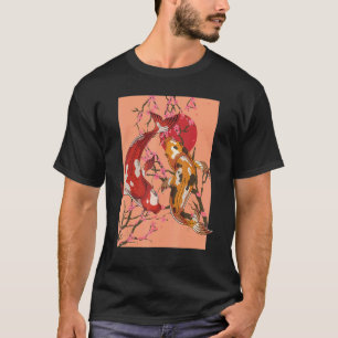 Camiseta Nishikigoi Sakura Cherry Blossom Taisho Sanke Koi