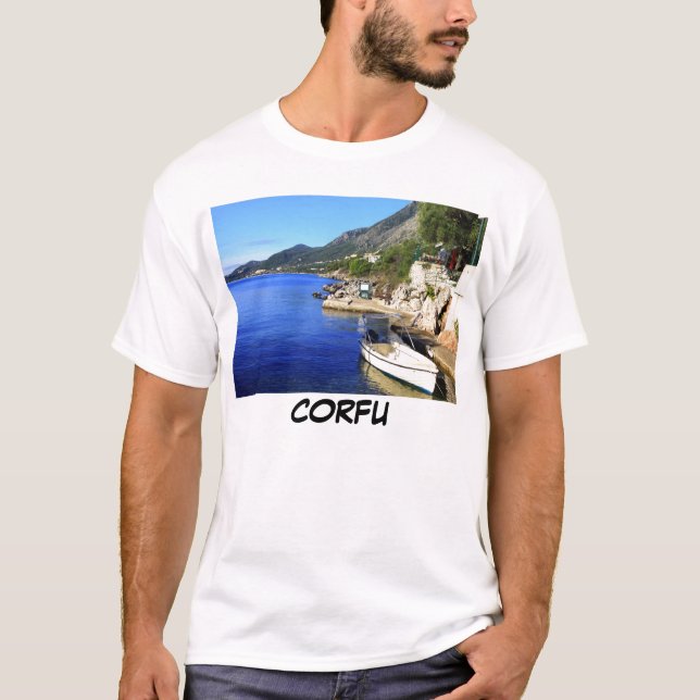 Camiseta Nissaki, Corfú (Anverso)