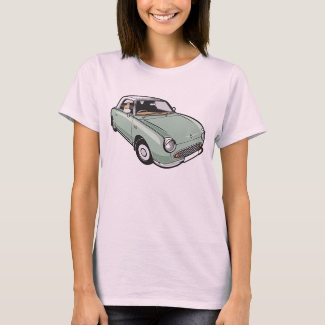 Camiseta Nissan Figaro Emerald Green (Anverso)