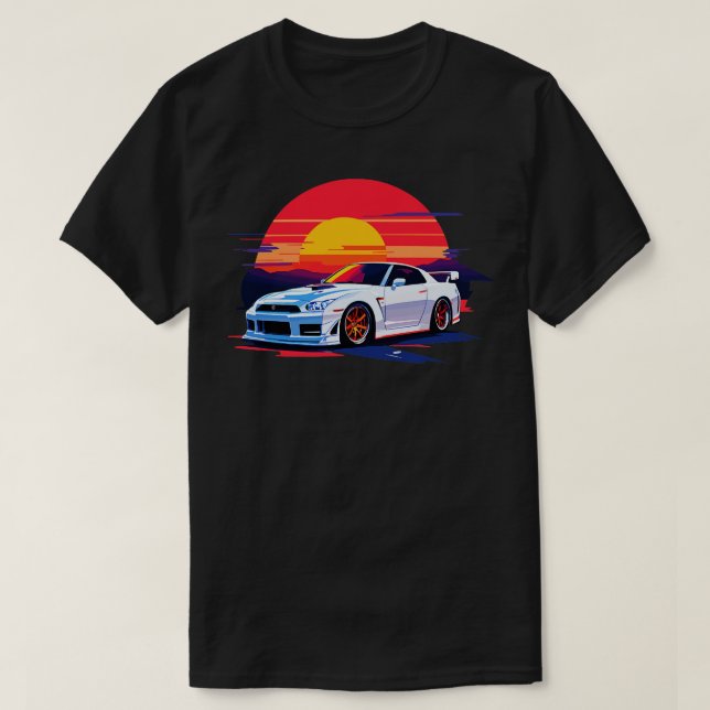 Camiseta Nissan gtr blanco (Diseño del anverso)