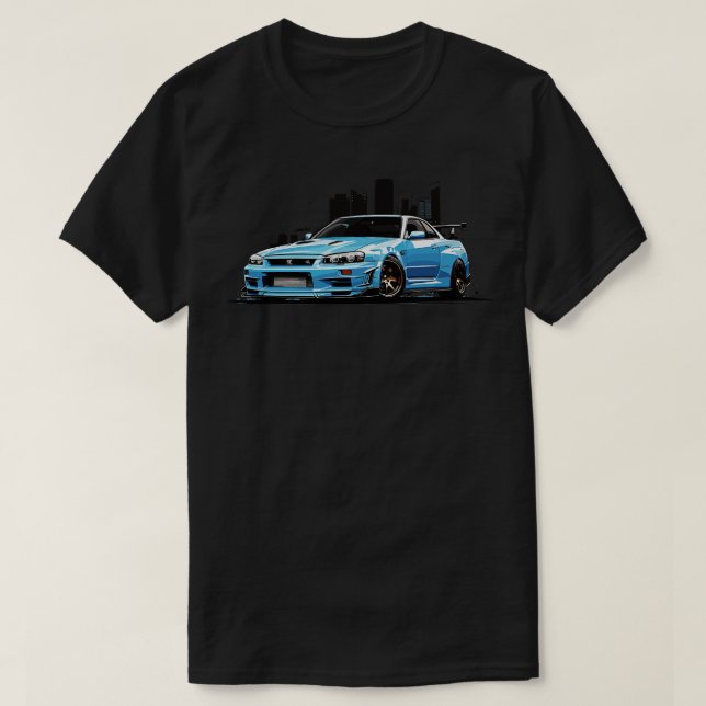 Camiseta Nissan Gtr R34 1 (Diseño del anverso)