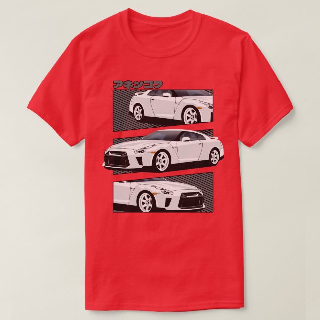 Camiseta Nissan GTR r35 (Diseño del anverso)
