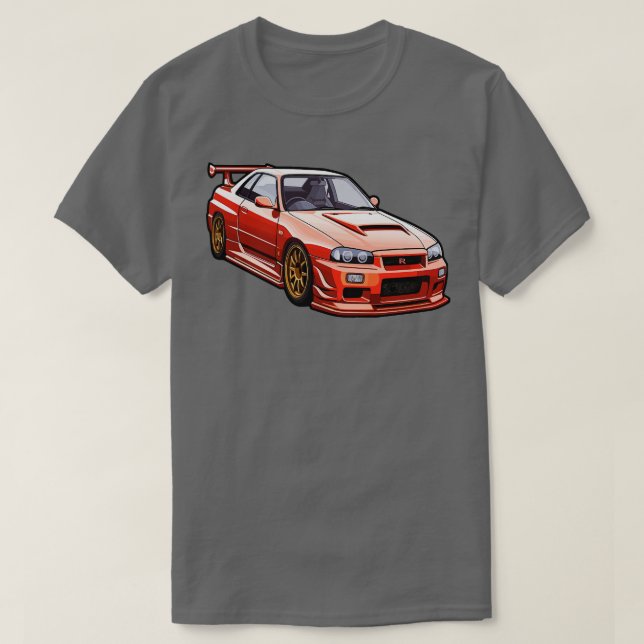 Camiseta Nissan R33 GTR (Diseño del anverso)