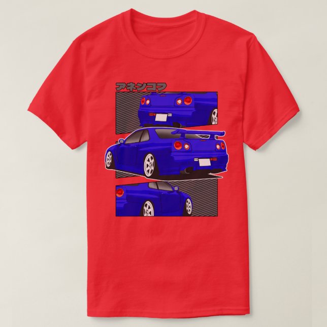 Camiseta Nissan Skilyne GTR r34 (Diseño del anverso)