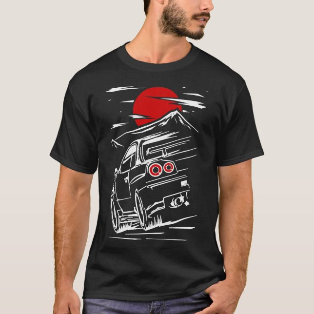 Camiseta Nissan Skyline GTR 34 Haruna Essential T-Shirt (Anverso)
