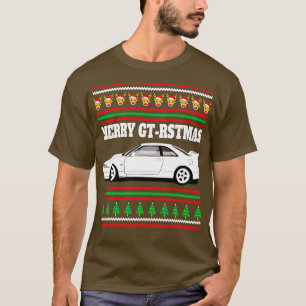 Camiseta Nissan Skyline GTR R33 Merry Gtrstmas