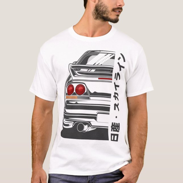 Camiseta Nissan Skyline T-ShirtNissan Skyline GTR R33 (Anverso)