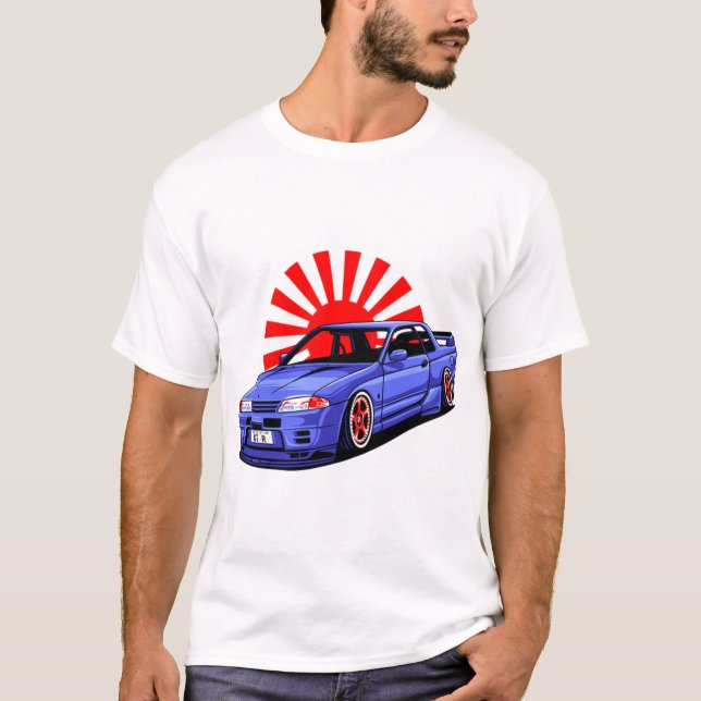 Camiseta Nissan Skyline T-ShirtNissan Skyline Vector Illust (Anverso)